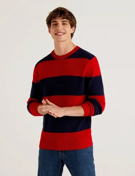 Джемпер мужской United Colors of Benetton 21A_103MK1N24 разноцветный XS