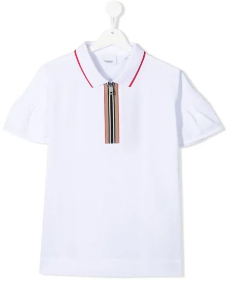 Burberry Kids рубашка поло с полосками Icon Stripe