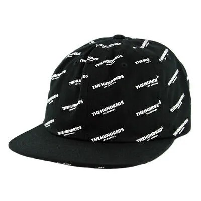 Кепка Snapback The Hundreds Pierce (черная) мужская неструктурированная кепка с 6 панелями