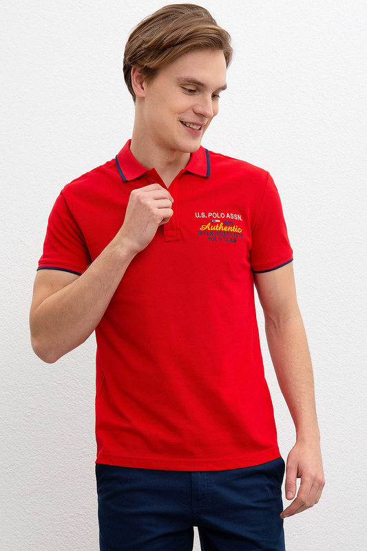 Футболка-поло мужская U.S. POLO Assn. G081GL0110TUBEZ красная XL