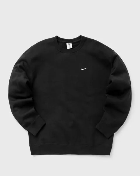 Свитер Nike Solo Swoosh Fleece Crew, черный/белый