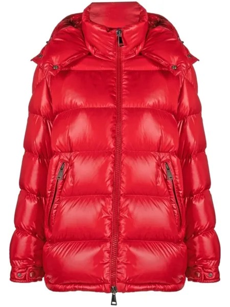 Moncler стеганая куртка Maire с капюшоном, красный