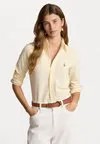 Блузка на пуговицах LONG SLEEVE BUTTON FRONT SHIRT Ralph Lauren, светло-желтый