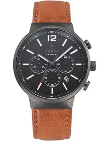 Fashion наручные  мужские часы Obaku V180GCUURZ. Коллекция Leather