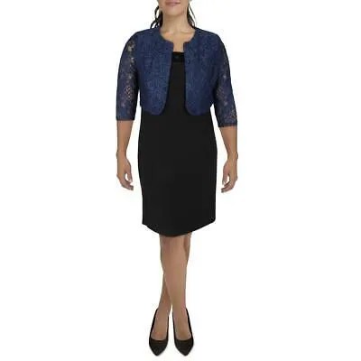 Женское кружевное блестящее болеро с открытым передом Alex Evenings Petites BHFO 2182