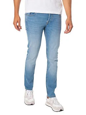 Мужские зауженные джинсы Glenn Original 330 Jack - Jones, синие