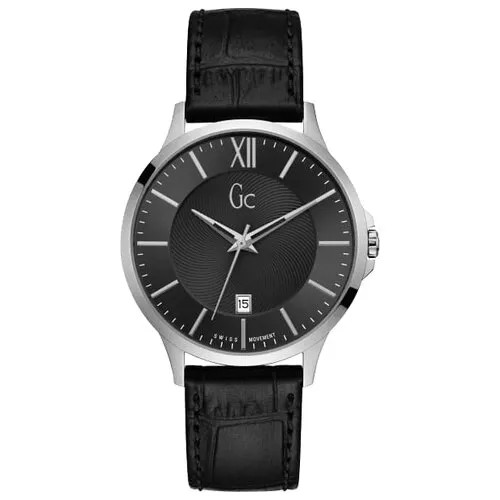 Наручные часы Gc Basic Y38001G2, черный, серебряный