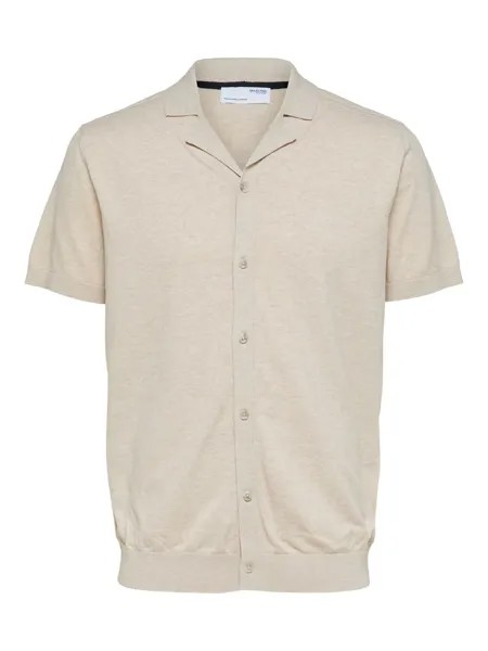 Рубашка на пуговицах стандартного кроя SELECTED HOMME Berg, дымчато-серый
