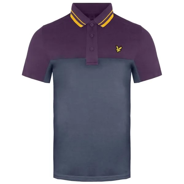 Kendall мужская рубашка-поло серого/фиолетового цвета Lyle & Scott, мультиколор