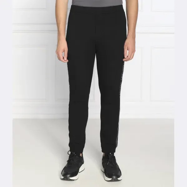 Спортивные брюки стандартного кроя Emporio Armani, черный