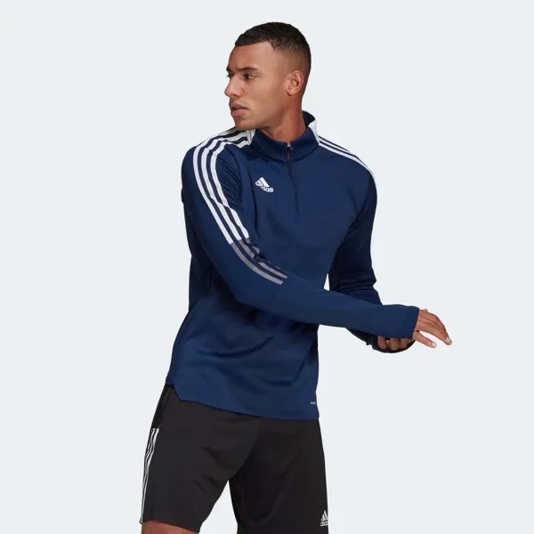 Олимпийка мужская Adidas Tiro21 Wrm Top синяя MT