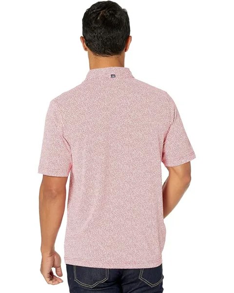 Поло Cutter & Buck Virtue Eco Pique Botanical Print Polo, красный