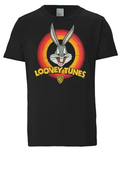 Футболка Logoshirt Looney Tunes Bugs Bunny Logo, черный