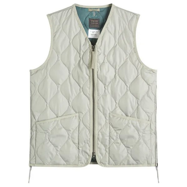 Жилет Taion Military Zip V-Neck Down Vest, цвет Dark Sage Green