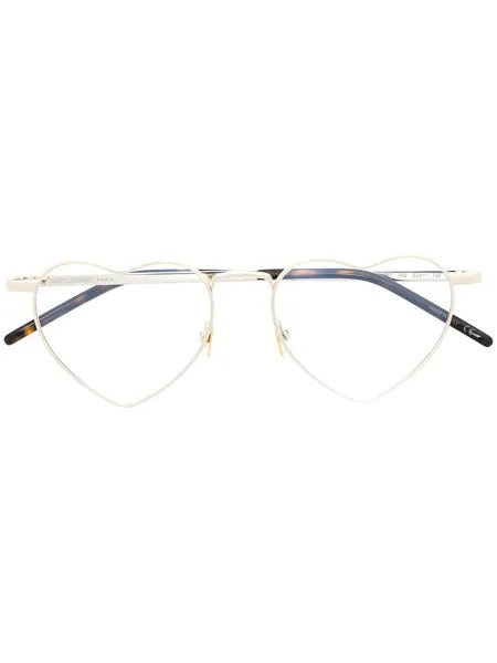 Saint Laurent Eyewear очки с оправой в форме сердца