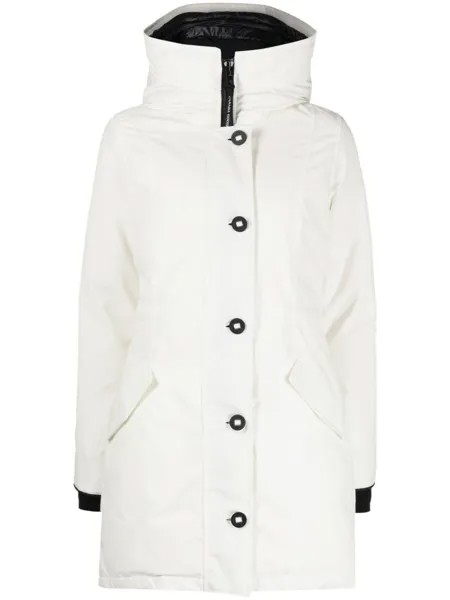Парка Rossclair с капюшоном Canada Goose, белый