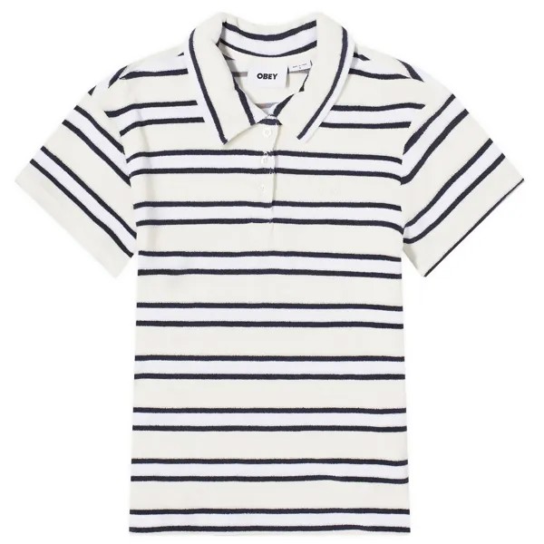 Поло Obey Sol Polo T-Shirt, цвет Unbleached Multi