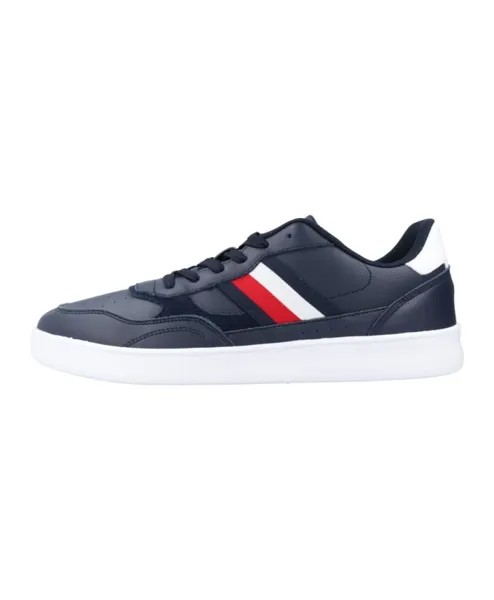 Кожаные кроссовки в стиле ретро Tommy Hilfiger, синий