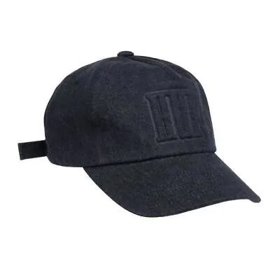Кепка HUF Worldwide Marka Denim с ремешком на спине (черная) 6-панельная кепка