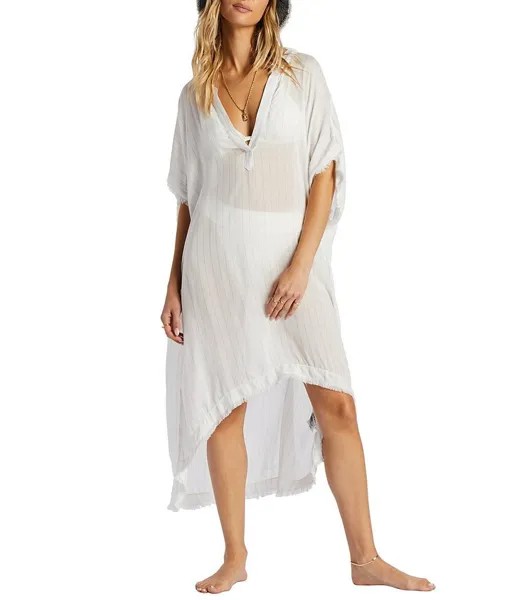 Billabong Found Love Марлевое купальное платье миди с v-образным вырезом, фиолетовый