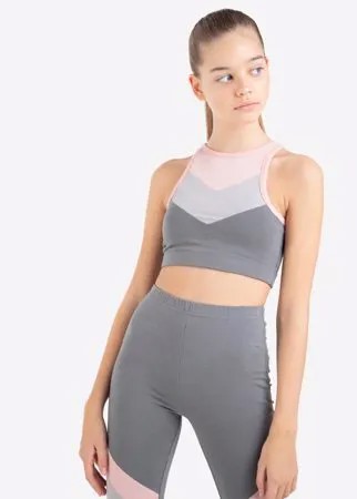 Спортивный топ колор-блок для девочки Gloria Jeans