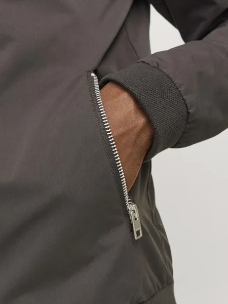 Куртка-бомбер JJERUSH HARRINGTON Jack & Jones, темно-коричневый