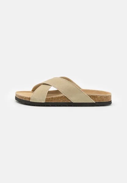 Тапочки LEATHER UNISEX Pier One, бежевый
