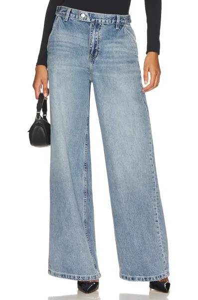 Брюки GRLFRND x Maggie MacDonald Leigh Mid Rise Denim Trouser, цвет Legacy Park