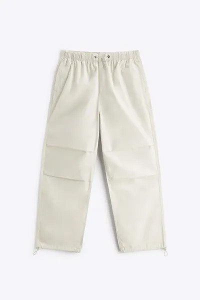 Спортивные брюки мужские ZARA 00108402 бежевые XL (доставка из-за рубежа)