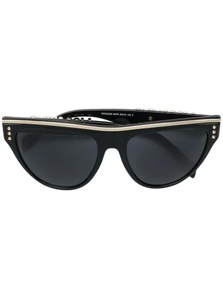 Moschino Eyewear солнцезащитные очки 'кошачий глаз' с плоским верхом