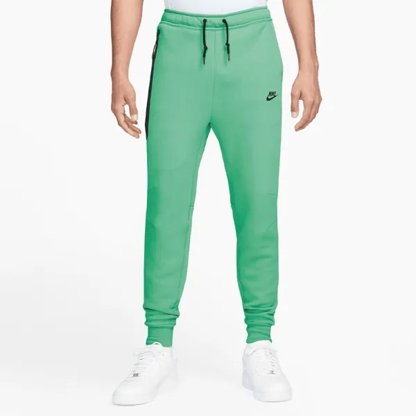Мужские джоггеры приталенного кроя Sportswear Tech Fleece NIKE, цвет spring green/black