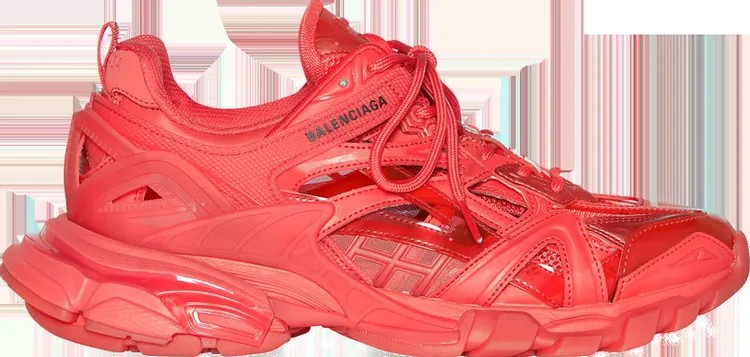 Кроссовки Balenciaga Track.2 Sneaker Clear Sole - Red, красный