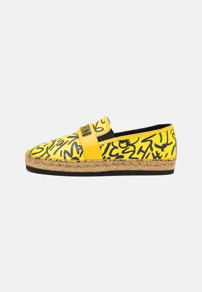Эспадрильи MOSCHINO, цвет yellow/black