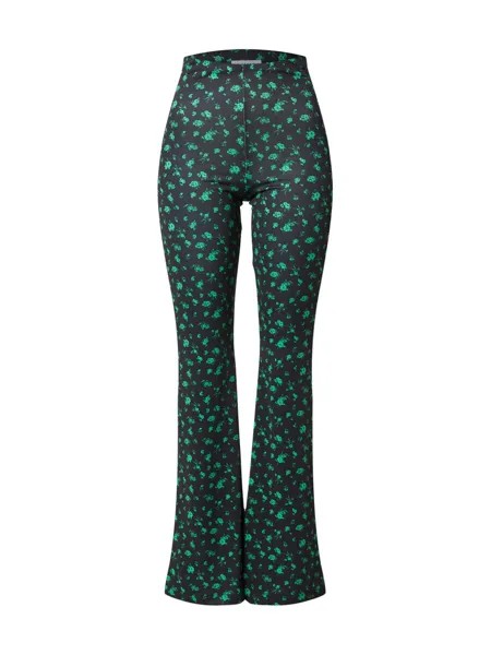 Расклешенные брюки Edited ZELINDA, цвет Green/Black
