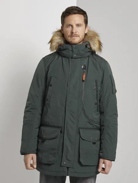 Парка мужская TOM TAILOR 1020707 зеленая L