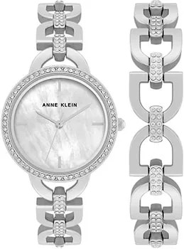 Fashion наручные  женские часы Anne Klein 4105SVST. Коллекция Crystal