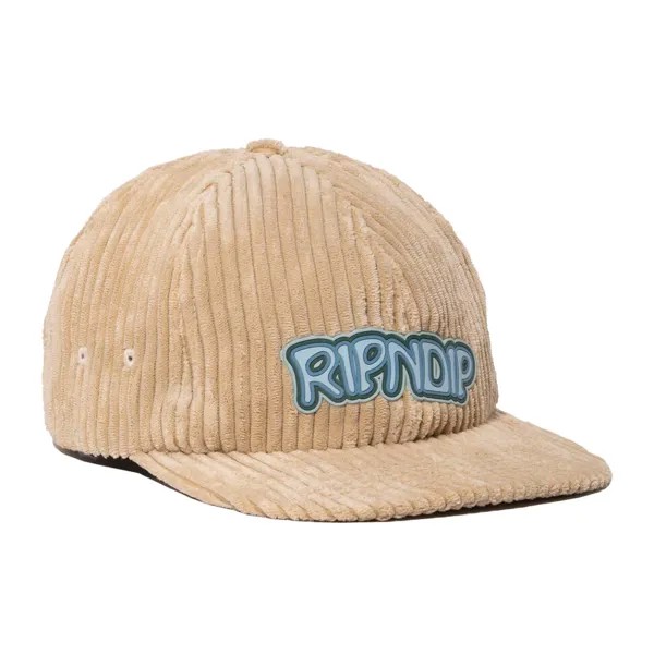 Кепка RIPNDIP Intertwined 6 Panel Corduroy Strapback Khaki 2022