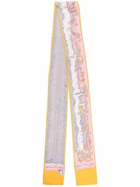 Emilio Pucci шелковая шаль с принтом Cortina d’Ampezzo