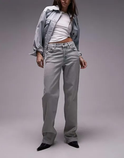 Джинсы Topshop Kort с низкой посадкой и грязным отбеливателем