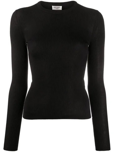 Saint Laurent джемпер с круглым вырезом