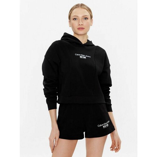 Худи Calvin Klein Jeans, размер L [INT], черный