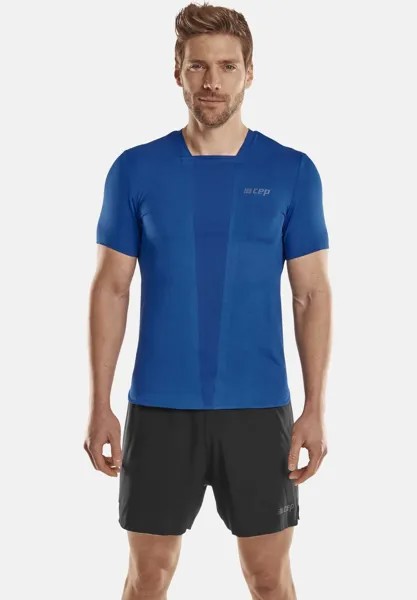 Футболка базовая RUN SHORT SLEEVE CEP, цвет blue