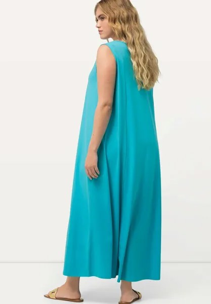 Платье макси SLEEVELESS Ulla Popken, бирюзовый