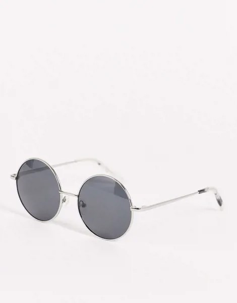 Посеребренные солнцезащитные очки Pilgrim Polly-Серый