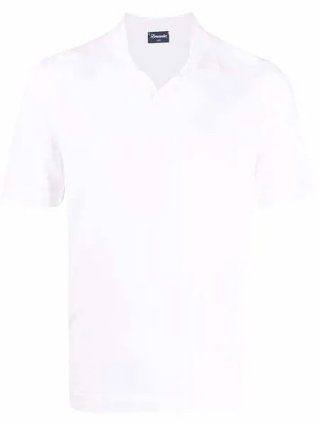 Drumohr рубашка поло с V-образным вырезом