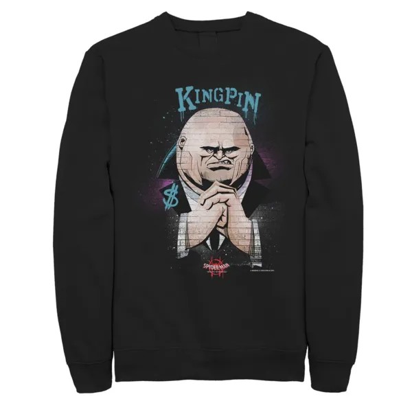 Мужской флисовый пуловер с граффити Kingpin Marvel Spider-Man: Into The Spider-Verse