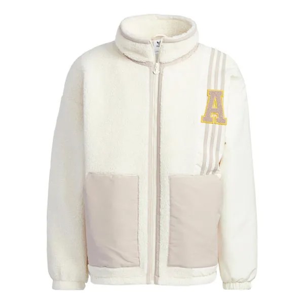 Куртка Adidas Berber Fleece Jacket HY7234, бежевый