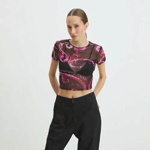 Топ Versace Jeans Couture, размер S, черный