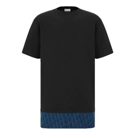 Футболка Dior Oblique T-Shirt 'Blue', синий