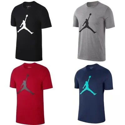 Jordan Мужская футболка Jumpman с коротким рукавом с круглым вырезом Спортивная футболка для активного баскетбола